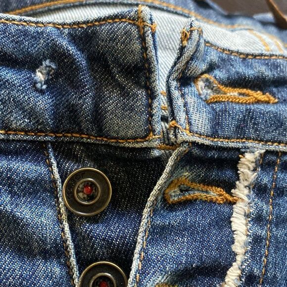 JOE’S Distressed Japanese distressed blue Jeans. Skinny Finn ankle button fly - Picture 10 of 12